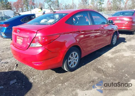 2013 Hyundai Accent Gls z USA, uszkodzony, nr VIN KMHCT4AE4DU395963